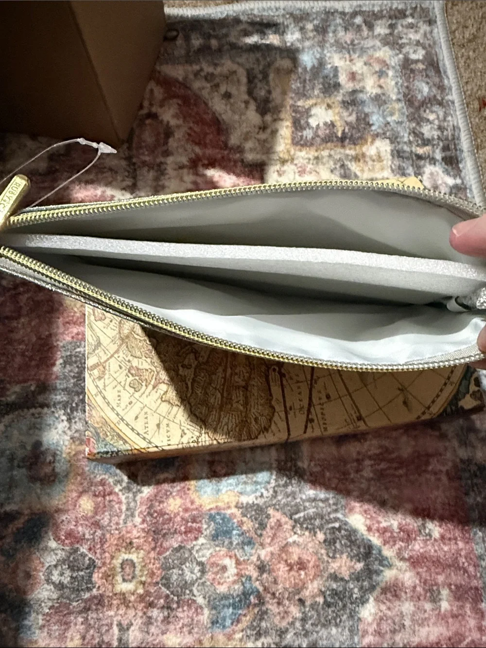 NEWSilver Rainbow Cosmetic Pouch with Multicolor Arch also could be a pencil bag